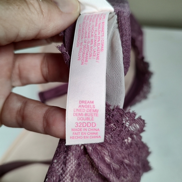 Victoria's Secret Dream Angels Lined Demi Purple Size 32DDD - Picture 10 of 12